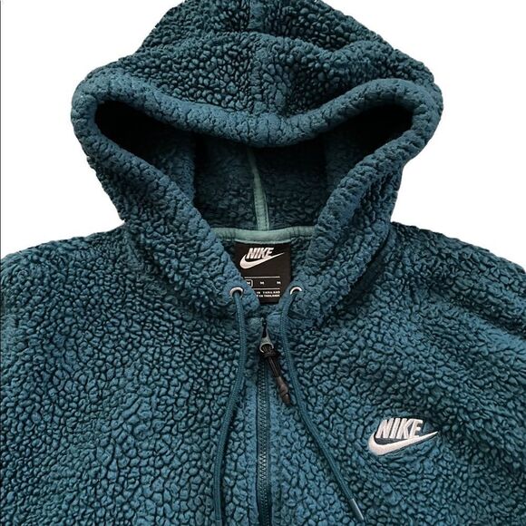 NIKE Women's Windrunner Sherpa Teal Size Medium - Picture 8 of 11